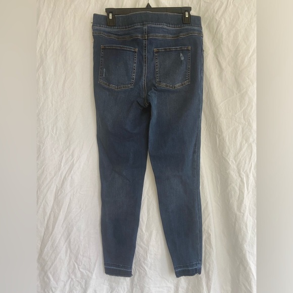SPANX MEDIUM WASH DENIM LEGGING Size Large - Picture 9 of 12